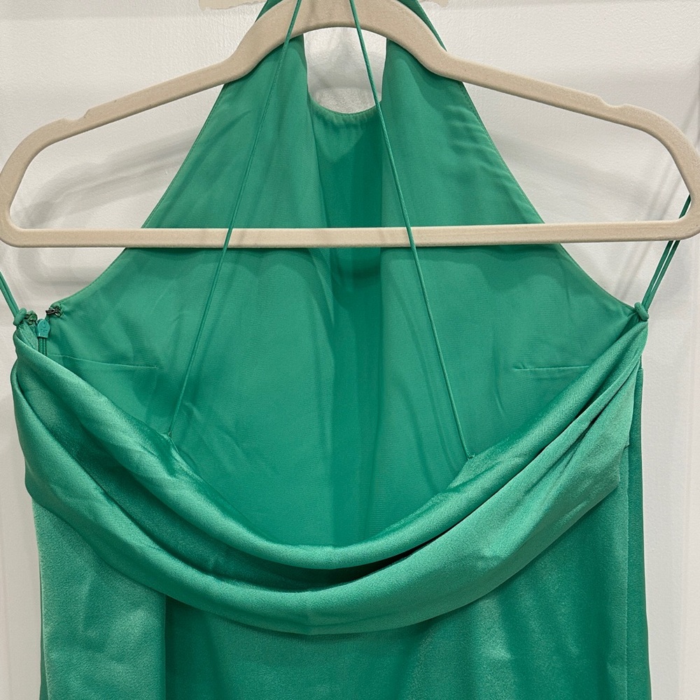 Alice + Olivia Vibrant Green Backless Dress - Picture 2 of 3